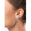 Elli Hoop Earrings Square Geo Blogger 925 Silver, Sterling Silver,