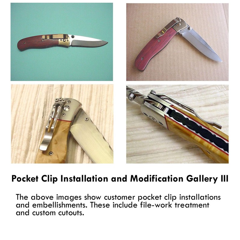 EZSMITH (Model 23x Universal Pocket Clip - (Satin Finish) -