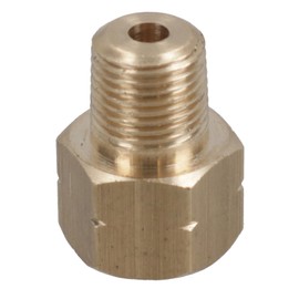 AB Tools Brass Brake Pipe Union Fitting Adaptor M10 Male – 1/8 NPT female 1pc