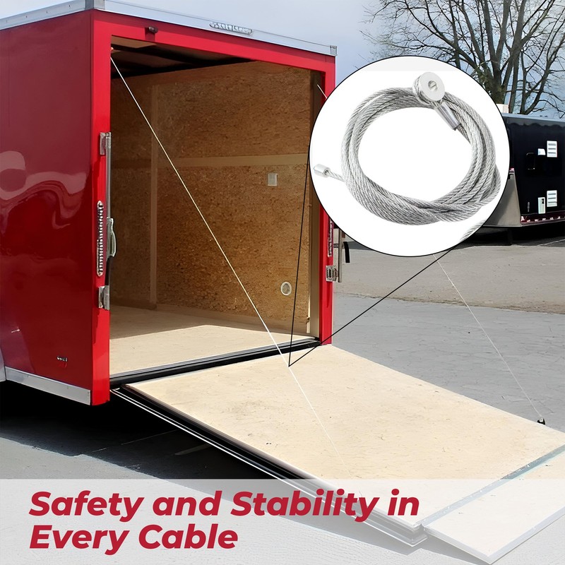 VIRTIONZ 2PCS 150" Replacement Cable Wire - Enclosed Cargo Trailer