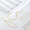 VIROMY Gold Ankle Bracelets for Women Waterproof, 14k Gold Plated