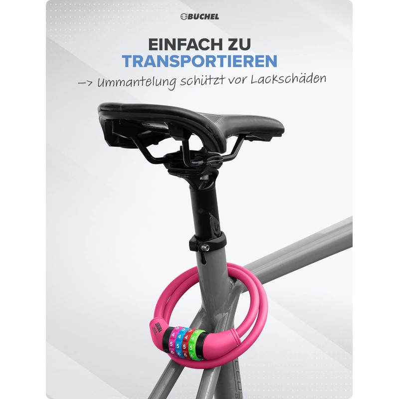 Büchel Sekura Children's Combination Lock 120 cm with Coloured Cover