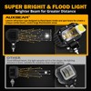 Auxbeam 4 Inch LED Light Pods, 60W Square Offroad Driving