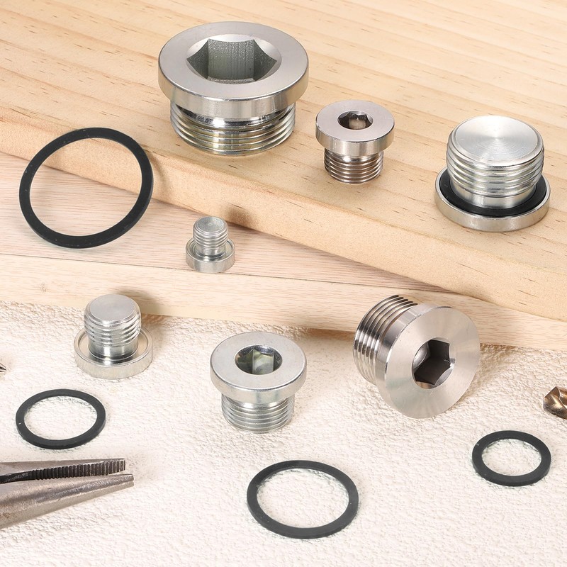 PATIKIL M20 x 1.5 Stainless Steel Pipe Plug Metric Male