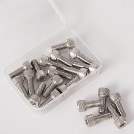 M10x1.5 Bolt, M10x 25mm Socket Head Cap Screws Metric, Allen Socket Drive, 304 Stainless Steel (A2-70), Full Thread, Bright Finish, Machine Thread, Quantity 10