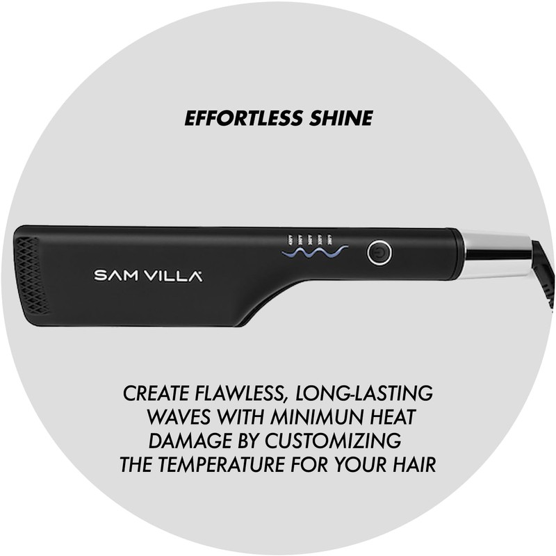 Sam Villa Pro Results Double-Barrel Hair Waver Iron with Variable