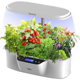 SUNHY Hydroponics Growing System, Indoor Hydroponic Garden Hydroponic Grow Kit with LED Grow Light, Hydroponic Herbs Indoor Hydroponic kit for Home Kitchen, Hydroponic Gardening Systems(12 Pods)