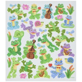 Tattoo King SK129MC-4915 Frog Fun Stickers, Multicolor