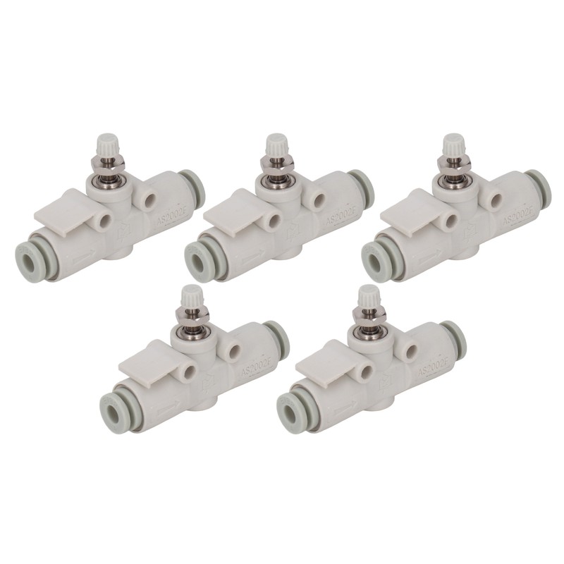 5PCS Throttle Valve Straight Through PVC Regulating Valve Pneumatic Fittings