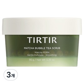 TirTir Matcha Bubble Tea Scrub, 95g, 3 pieces / 티르티르 말차 버블티 스크럽, 95g, 3개