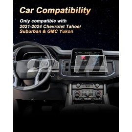ECOZEN 2024 Tahoe Screen Protector - For 2021-2024 Tahoe/Suburban & Yukon Touch Screen Protector - 9H Hardness Tempered Glass HD 2021-2024 Tahoe/Suburban & GMC Yukon Accessories(5 Pcs Pack)