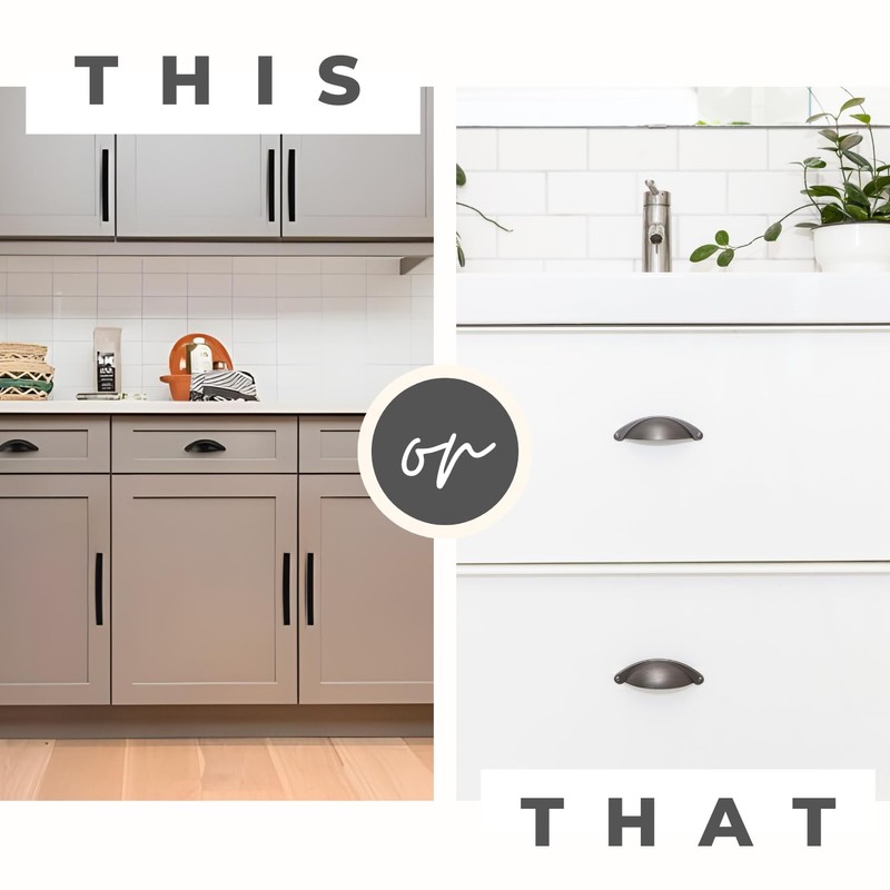 HESTIA HARDWARE 10 Pack | 2.5" Drawer Pulls Flat Black