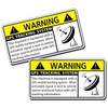 GPS Security Sticker Machine Anti Theft Alarm Vinyl Caution Decal