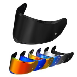 PSLER Visiera Casco per LS2 Stream II FF808 Visiera Colorata Accessori per Casco da Moto Ricambio (Black)