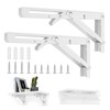 Pack of 2 Folding Console Heavy Duty Folding Hinge Angle