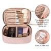 Teamoy Travel Makeup Brush Case, Professional Cosmetic Artist Organizer Case
