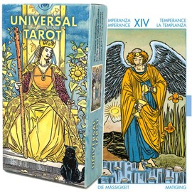 Tarot Cards, 78 Cards, Rider Edition, Tarot Divination, Universal Tarot, Japanese Instruction Manual Included (English Language Not Guaranteed)
