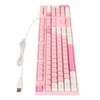 104 Keys Wired Keyboard 3 Colors Cute Gaming Keyboard USB