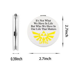 WUSUANED Cartoon Game Makeup Mirror Anime Game Inspired Mirror Gamer Character Lover Gift Cartoon Game Fan Gift (Cartoon Game Z Mirror)