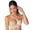 LeSensuel Strapless Lace Bra Light Push Up Bra - Wide