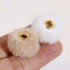 【B90】Qty 100 DIY accessories Straight hole hair ball loose bead