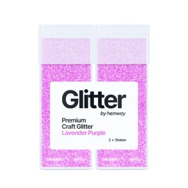 Hemway Premium Glitter Shakers - Lavender Purple | 130g (2 Pack) Ultrafine Metallic Flake Sequins for Resin & Epoxy Crafts | Craft Supplies for Tumblers, Festival, Hair, Face, Body, Eye & Nail Art