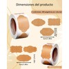 Customized Labels, 600 Pieces Of 5x3cm Bottle Labels For Storage,