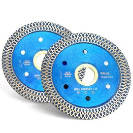 2 Pack 3-3/8" /85mm Super Thin Diamond Saw Blade for Cutting Granite Marble Porcelain Tile
