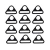 JIHUOO Pack of 20 Metal Triangle Buckle Triangle Ring Swivel