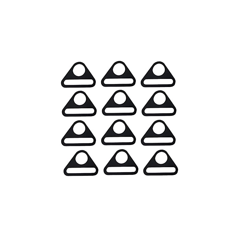 JIHUOO Pack of 20 Metal Triangle Buckle Triangle Ring Swivel