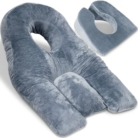 Siennal Face Down Pillow for Sleeping - for BBL or Eye Surgery Recovery - Prone Pillow for Vitrectomy, Retinal Surgery or Home Massages with Shredded Memory Foam