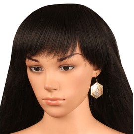 Touchstone Indian Bollywood Fashion Handcrafted Designer Jewelry Light Weight Earrings in Gold Or White Tone for Women., Metal, No Gemstone