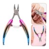 VICASKY Rainbow Cuticle Cutter Ergonomic Stainless Steel Nail Trimmer with