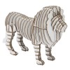hacomo GRID Lion White Cardboard Craft Kit