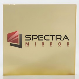 Spectra Mirror 24x48 (1/8" Thick) Gold Many Sizes & Colors Available - Acrylic Mirror - Lighter & Stronger Than Glass - Smooth Surface - Safe & Shatter Resistant - Nominal Cut