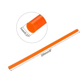 sourcing map Mini Hot Glue Sticks for Glue Gun 7mm x 200mm Orange 12pcs