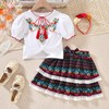 HIHA Size 9 Little Girls Mexican Embroidered Outfit Kids Cinco