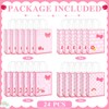 HIYZI 24 PCS Pink Kitty Themed Party Paper Bag Set