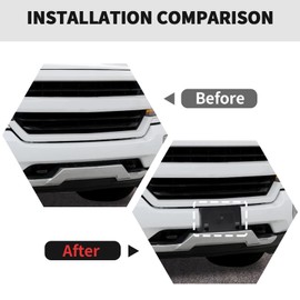 RT-TCZ License Plate Holder Front License Plate Frame Mount Bracket Accessories for Chevy Silverado 2016-2018