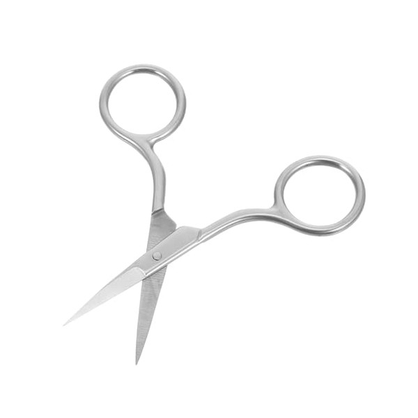 Stainless Steel Beauty Scissors for Eyebrow Grooming and Nose Hair