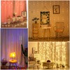 Clearhill 2Pack 3 * 3Curtain String Lights,300LED Warm，8 Modes Fairy