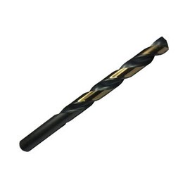 6 Pcs, 5/64" Hss Black & Gold Kfd Split Point Jobber Length Drill Bit, Killer Force Drill Bit, Kfd5/64, Flute Length: 1"; Overall Length: 2"; Shank Type: Round; Number of Flutes: 2