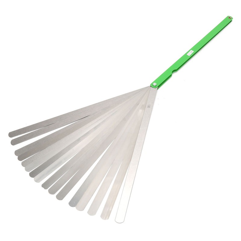 300mm Gap Feeler Gauge 17 Blades Metric 0.02-1mm Thickness Stainless