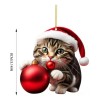 10 Piezas De Colgante Árbol De Navidad Para Gatos, Regalo