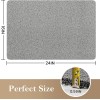 Unbranded PVC Loofah (Phthalate Free) Shower/Bathtub Mat Non-Slip, 24x16 inch