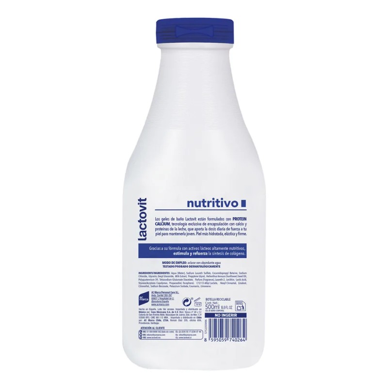 Jabón Líquido Coporal Lactovit 500 Ml