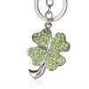 Liavy's Green Irish 4 Leaf Clover Charm Fashionable Keychain -