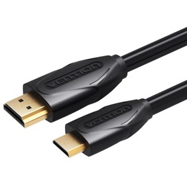 VENTION Mini HDMI to HDMI Cable, Mini HDMI Cable HDMI 2.0 4K@30Hz Connect to HD Cameras, Tablets, TVs and More (1.5m / VAA-D02-B150)