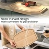 ZYWEICH Kitchen counter Bamboo Wood Corner Cutting Board, Space Saving