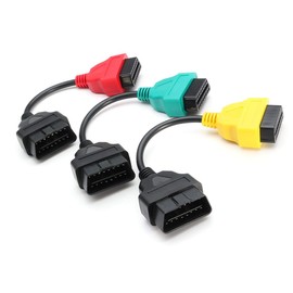 XPSZDBS 3 pcs Cables Adapters A1+A2+A3 16-Pins Car Cable Adapter Connector for Fiat for Alfa Romeo Lancia OBD II 2